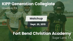 Matchup: KIPP Generation vs. Fort Bend Christian Academy 2019
