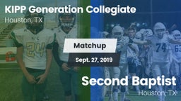 Matchup: KIPP Generation vs. Second Baptist  2019
