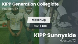 Matchup: KIPP Generation vs. KIPP Sunnyside  2019