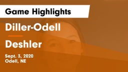 Diller-Odell  vs Deshler  Game Highlights - Sept. 3, 2020