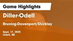 Diller-Odell  vs Bruning-Davenport/Shickley  Game Highlights - Sept. 17, 2020
