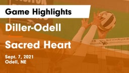 Diller-Odell  vs Sacred Heart  Game Highlights - Sept. 7, 2021