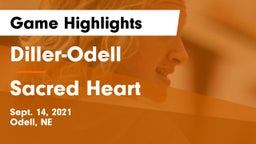 Diller-Odell  vs Sacred Heart  Game Highlights - Sept. 14, 2021