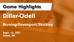 Diller-Odell  vs Bruning-Davenport/Shickley  Game Highlights - Sept. 16, 2021