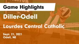 Diller-Odell  vs Lourdes Central Catholic  Game Highlights - Sept. 21, 2021