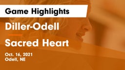 Diller-Odell  vs Sacred Heart  Game Highlights - Oct. 16, 2021
