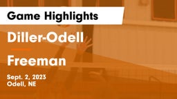 Diller-Odell  vs Freeman  Game Highlights - Sept. 2, 2023
