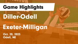 Diller-Odell  vs Exeter-Milligan  Game Highlights - Oct. 20, 2023