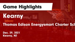 Kearny  vs Thomas Edison Energysmart Charter School Game Highlights - Dec. 29, 2021
