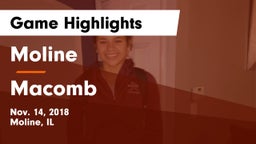 Moline  vs Macomb  Game Highlights - Nov. 14, 2018