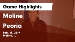 Moline  vs Peoria Game Highlights - Feb. 13, 2019