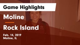 Moline  vs Rock Island Game Highlights - Feb. 14, 2019