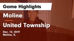 Moline  vs United Township Game Highlights - Dec. 12, 2019