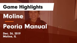 Moline  vs Peoria Manual Game Highlights - Dec. 26, 2019