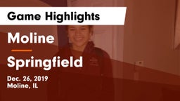 Moline  vs Springfield Game Highlights - Dec. 26, 2019