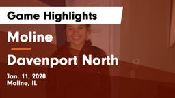 Moline  vs Davenport North  Game Highlights - Jan. 11, 2020