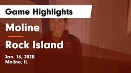 Moline  vs Rock Island Game Highlights - Jan. 16, 2020