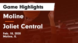Moline  vs Joliet Central Game Highlights - Feb. 18, 2020