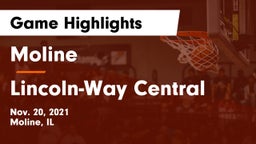 Moline  vs Lincoln-Way Central  Game Highlights - Nov. 20, 2021