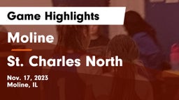 Moline  vs St. Charles North  Game Highlights - Nov. 17, 2023