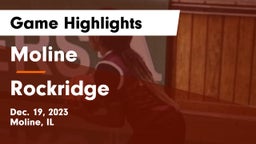 Moline  vs Rockridge  Game Highlights - Dec. 19, 2023