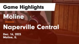 Moline  vs Naperville Central  Game Highlights - Dec. 16, 2023