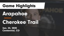 Arapahoe  vs Cherokee Trail  Game Highlights - Jan. 24, 2020