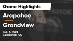 Arapahoe  vs Grandview  Game Highlights - Feb. 5, 2020