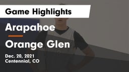 Arapahoe  vs Orange Glen  Game Highlights - Dec. 20, 2021