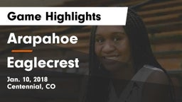 Arapahoe  vs Eaglecrest  Game Highlights - Jan. 10, 2018