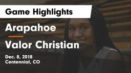 Arapahoe  vs Valor Christian  Game Highlights - Dec. 8, 2018
