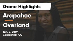 Arapahoe  vs Overland  Game Highlights - Jan. 9, 2019