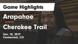 Arapahoe  vs Cherokee Trail  Game Highlights - Jan. 18, 2019