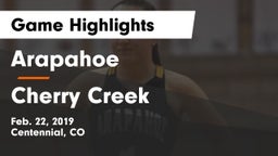 Arapahoe  vs Cherry Creek  Game Highlights - Feb. 22, 2019