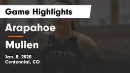 Arapahoe  vs Mullen Game Highlights - Jan. 8, 2020