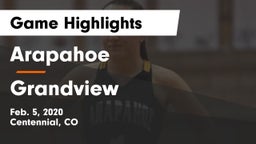 Arapahoe  vs Grandview  Game Highlights - Feb. 5, 2020
