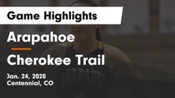 Arapahoe  vs Cherokee Trail  Game Highlights - Jan. 24, 2020