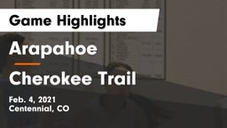 Arapahoe  vs Cherokee Trail  Game Highlights - Feb. 4, 2021
