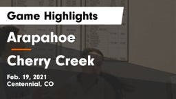 Arapahoe  vs Cherry Creek  Game Highlights - Feb. 19, 2021