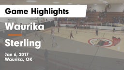 Waurika  vs Sterling  Game Highlights - Jan 6, 2017