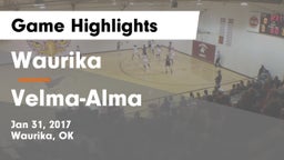 Waurika  vs Velma-Alma  Game Highlights - Jan 31, 2017