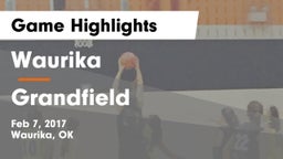Waurika  vs Grandfield  Game Highlights - Feb 7, 2017