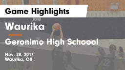 Waurika  vs Geronimo High Schoool Game Highlights - Nov. 28, 2017