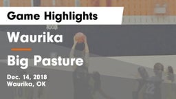 Waurika  vs Big Pasture  Game Highlights - Dec. 14, 2018