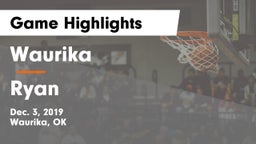 Waurika  vs Ryan  Game Highlights - Dec. 3, 2019