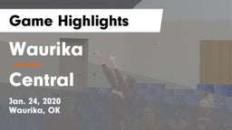 Waurika  vs Central  Game Highlights - Jan. 24, 2020