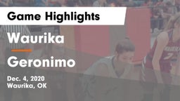 Waurika  vs Geronimo   Game Highlights - Dec. 4, 2020