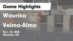 Waurika  vs Velma-Alma  Game Highlights - Dec. 15, 2020