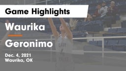 Waurika  vs Geronimo   Game Highlights - Dec. 4, 2021