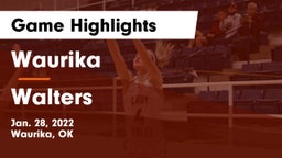 Waurika  vs Walters  Game Highlights - Jan. 28, 2022